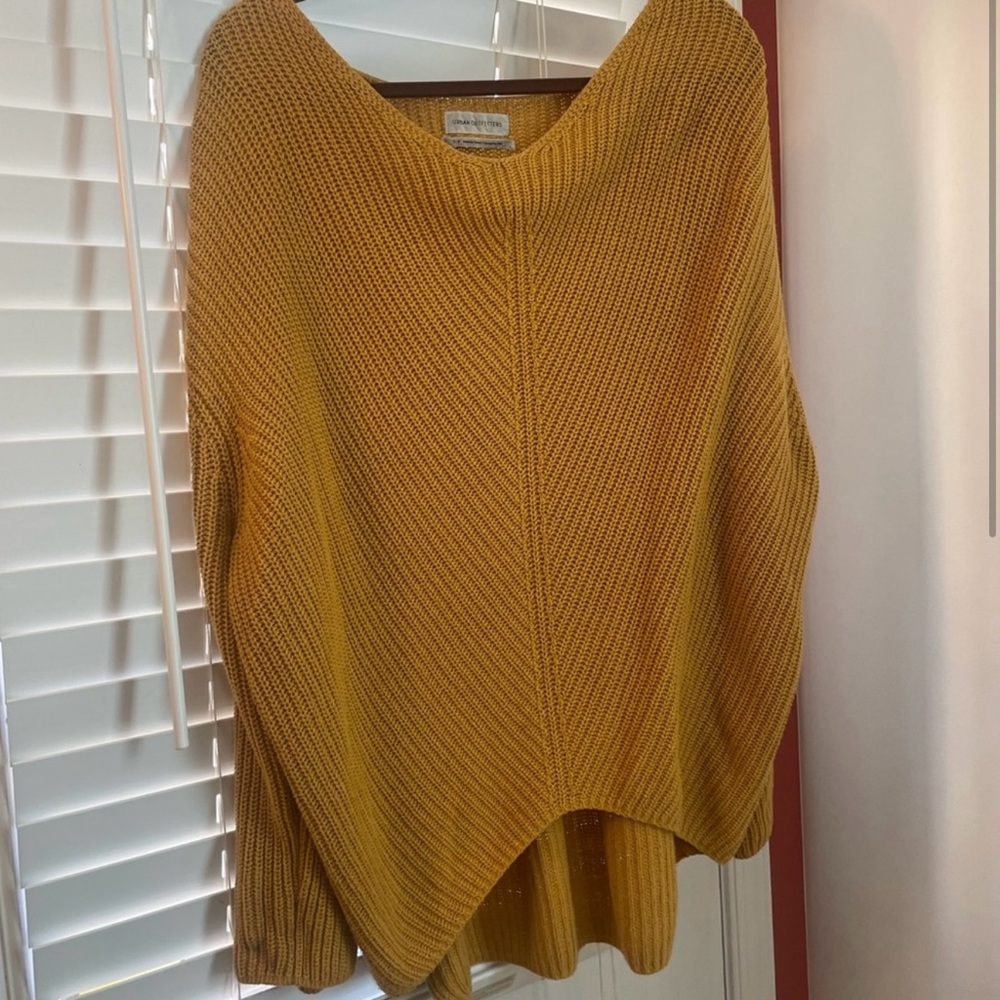 Urban Outfitters Yellow V-Neck Sweater